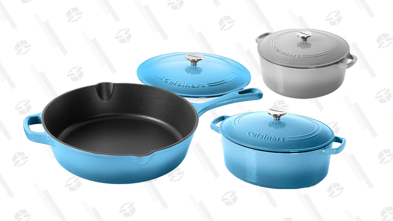 Gold Box de Cuisinart con ollas de hierro fundido | $55-$70 | AmazonGráfico: Tercius Bufete